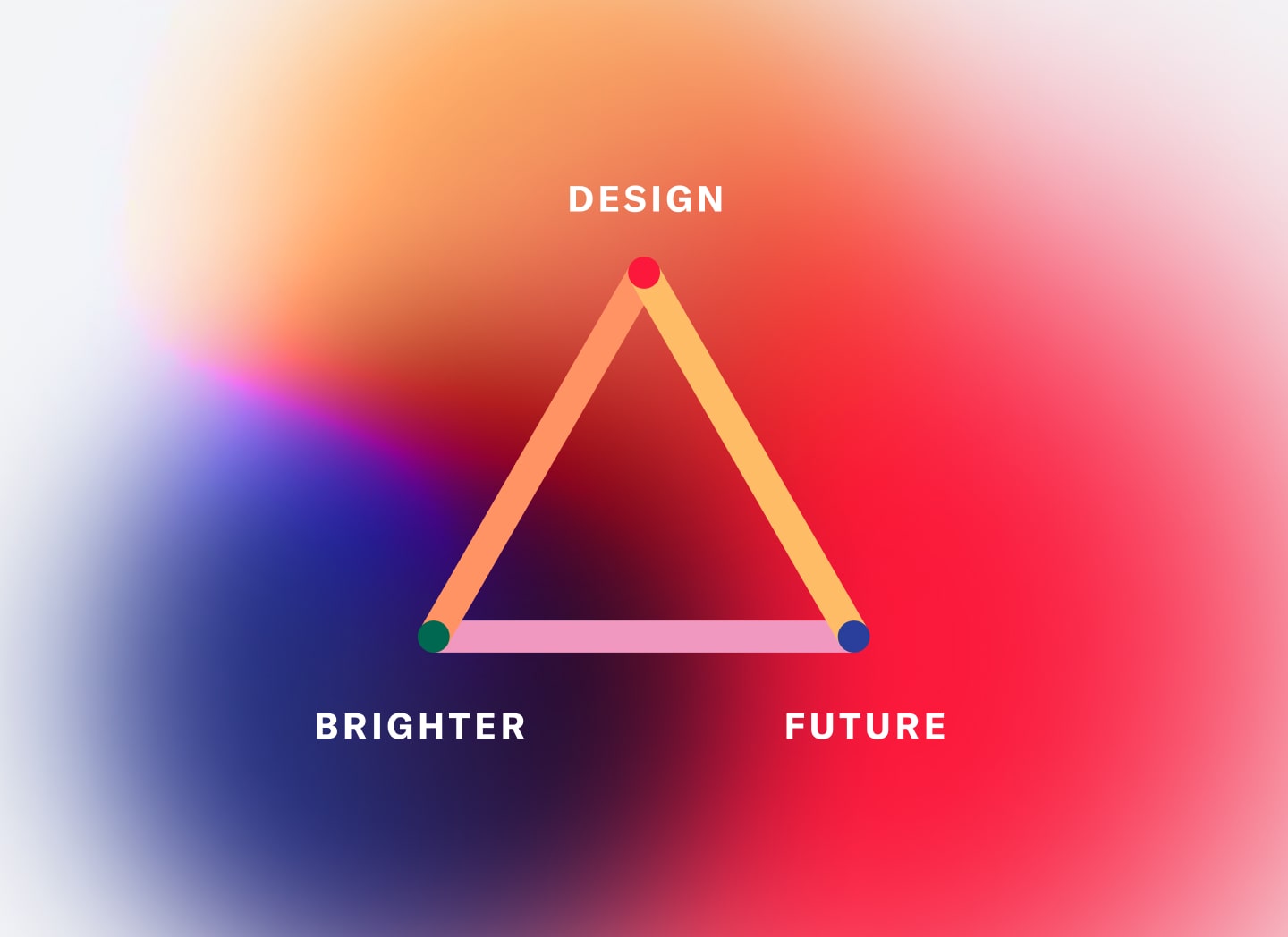 The Schoolab slogan : design a brighter future gray background