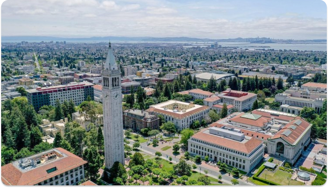 High view of UC Berkely